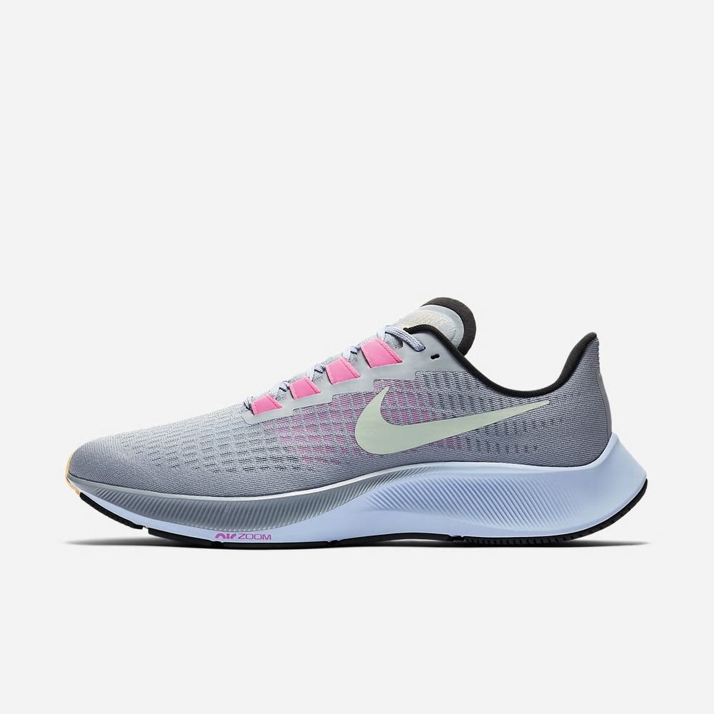 Chaussure De Fitness Nike Air Zoom Pegasus 37 Grise 9768-320 Obsidian Mist/Black/Lotus Pink/Hydrogen Blue Homme | QPL-74856798